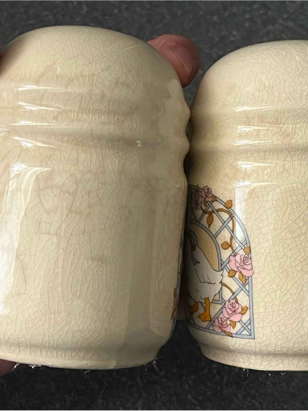 Blue Ribbon Geese Salt & Pepper Set - Picture 2 of 4